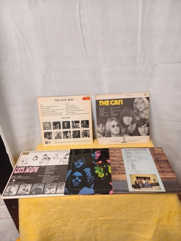 Verzameling vinyl albums The Cats